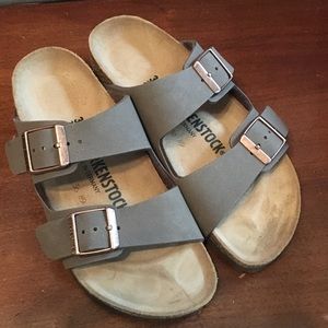Women's Arizona Birkenstock Sandals - Mocca - 5 N